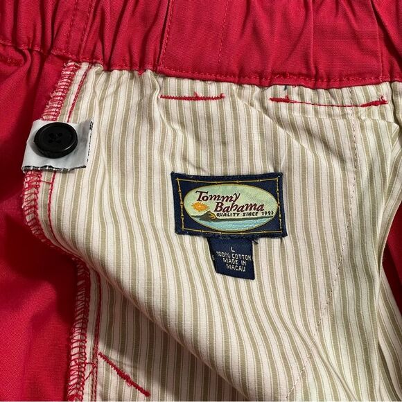 Tommy Bahama Men’s Red Relax Casual Cargo Shorts Size Large - Picture 5 of 6